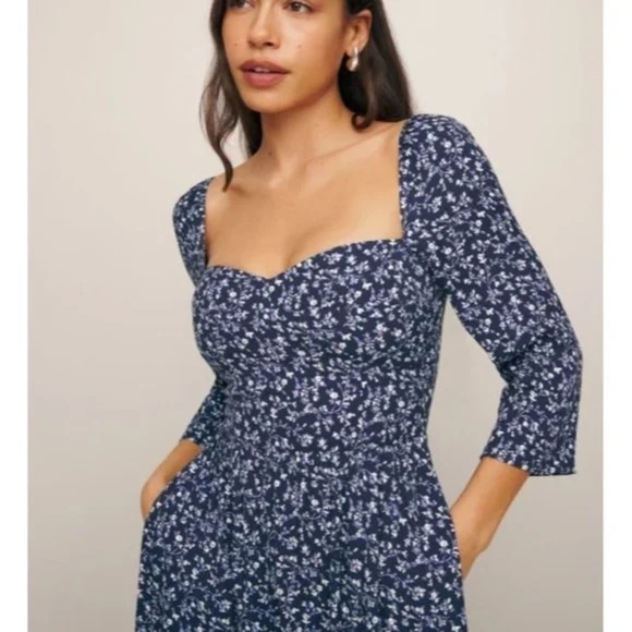 NWT Reformation Inori Dress Twilight size 6 - Picture 3 of 4